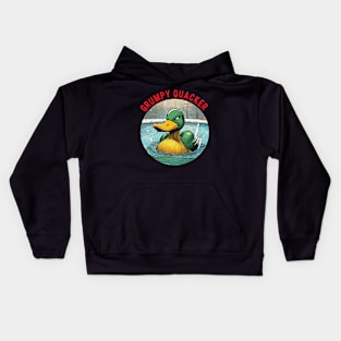 Grumpy Quaker Duck Kids Hoodie